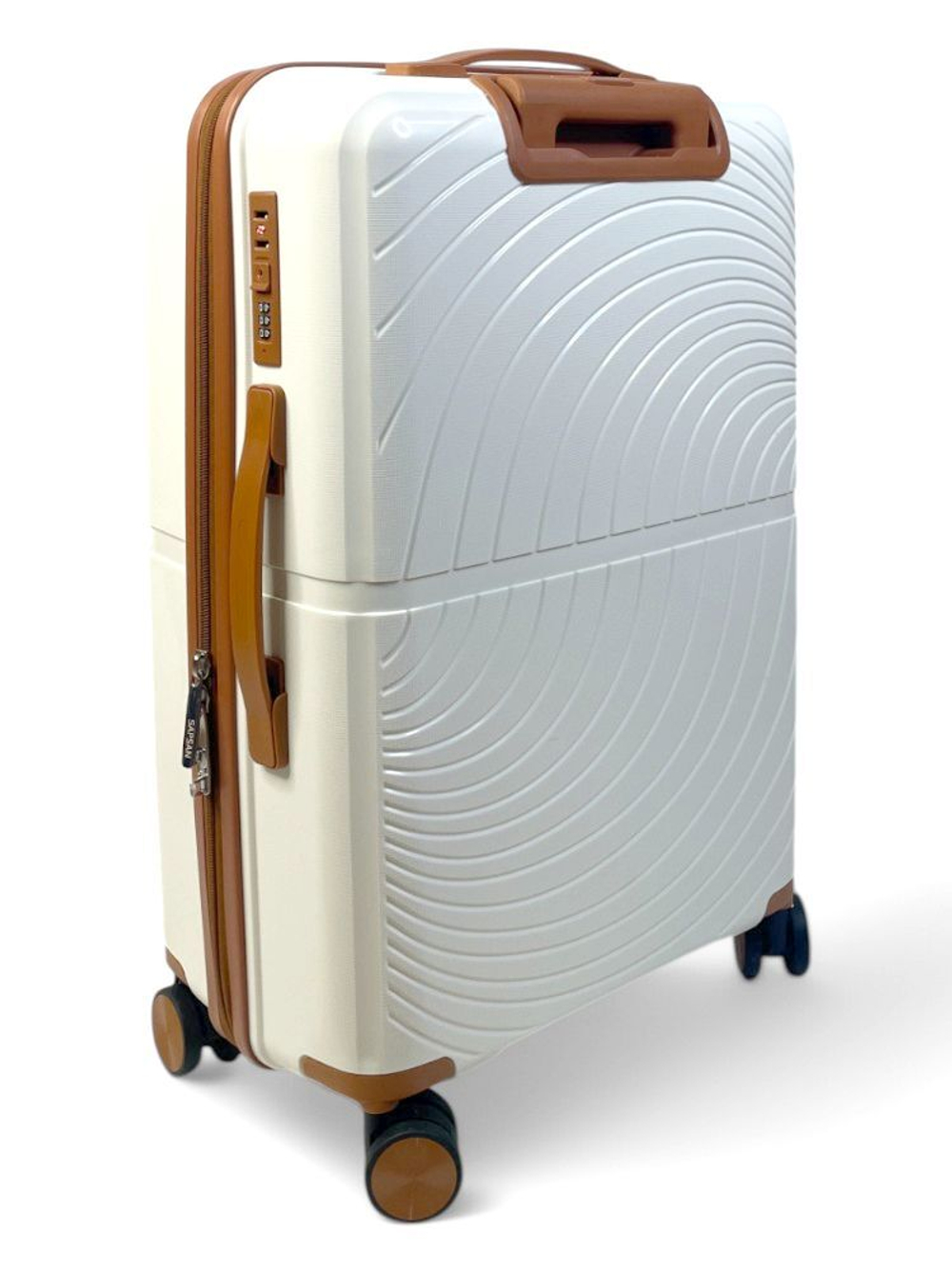 Средний чемодан Bon-Voyage PP Wave, Белый, M