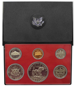 Годовой набор монет США 1978 (S) год в футляре (1, 5, 10, 25, 50 центов; 1 доллар) (6 монет)