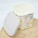 Емкость для сыпучих продуктов 1,1л с декором (бежевый) 455198