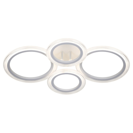 Светильник потолочный светодиодный ЭРА Модерн Ring CLL-1-59W 3K-6,5K RC WH с ДУ белый