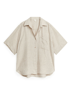 ARKEТ ЛЬНЯНАЯ РУБАШКА, ПЕСОЧНЫЙ