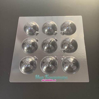 Форма для шоколада "Новогодние шары №14"