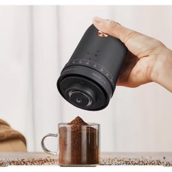 Кофемолка портативная черная USB зарядка P.L.- Barbossa