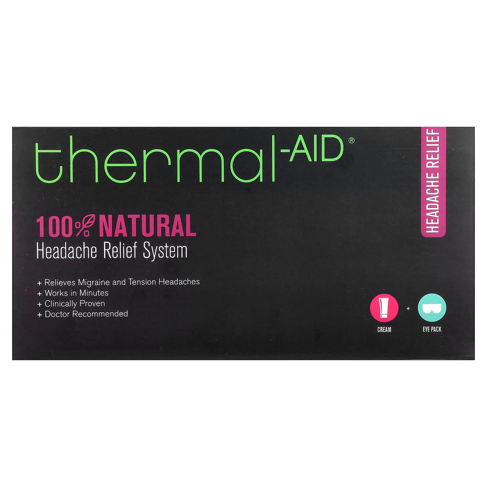 Thermal Aid, система облегчения головной боли, набор из 2 средств