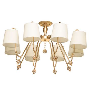 Потолочная люстра 8*Е14 329012308 золото Вега 6 MW-Light