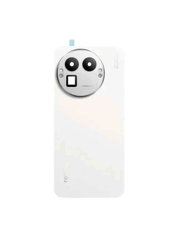 Задняя крышка для Realme GT 8 Pro белая (White) со стеклом камеры
