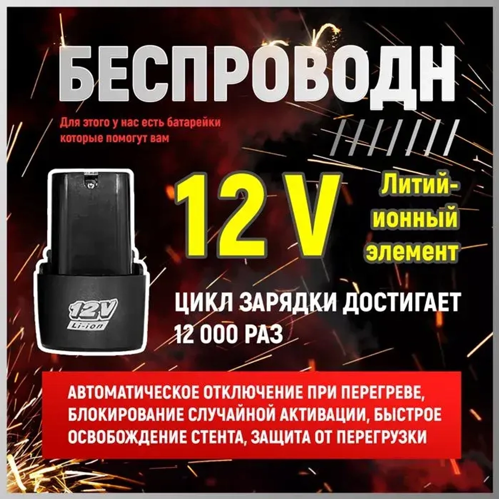 JUNLONG Болгарка аккумуляторная мини ушм / Угловая шлифовальная машина 19500 об/мин