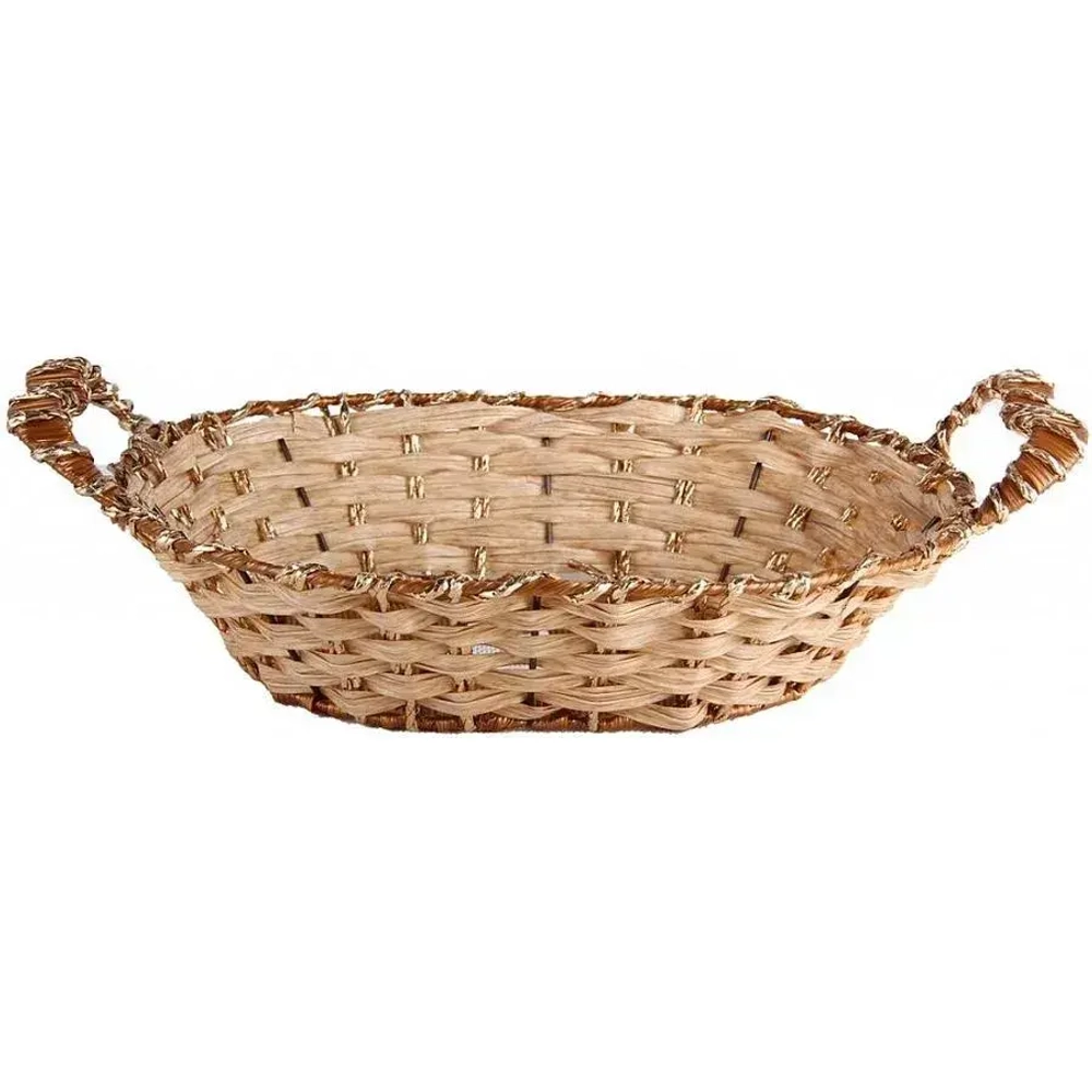 Корзинка универсальная 29х8.5см Плетеное сердце овал