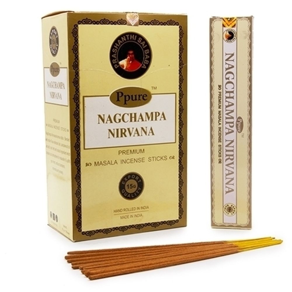 Ppure Nag Champa Nirvana Благовоние-масала Нирвана, 15 г