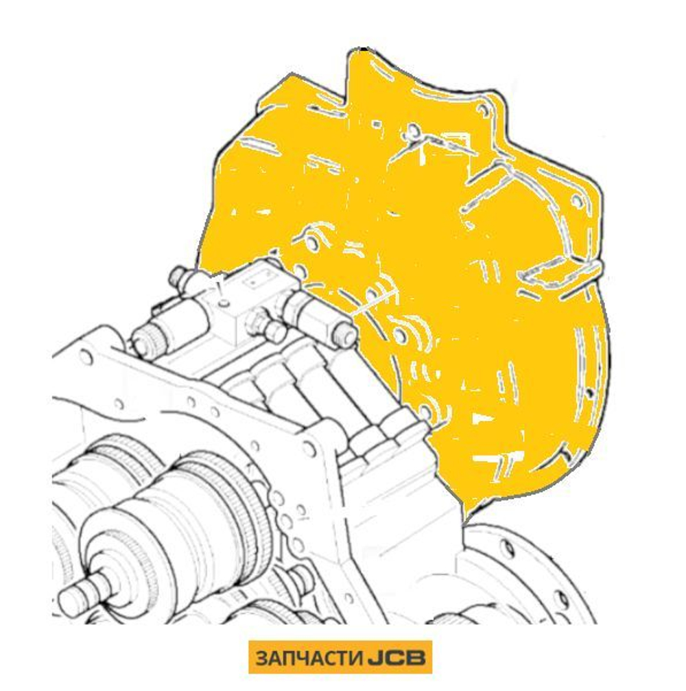 Кожух корпуса КПП JCB 459/30535