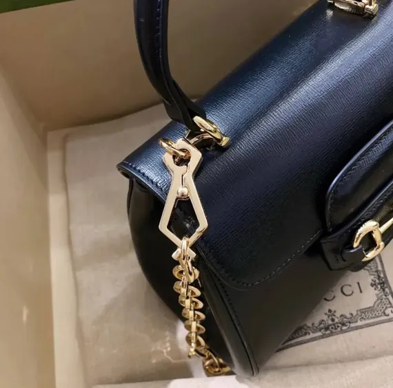 Женская мини-сумка Gucci Horsebit 1955 черный