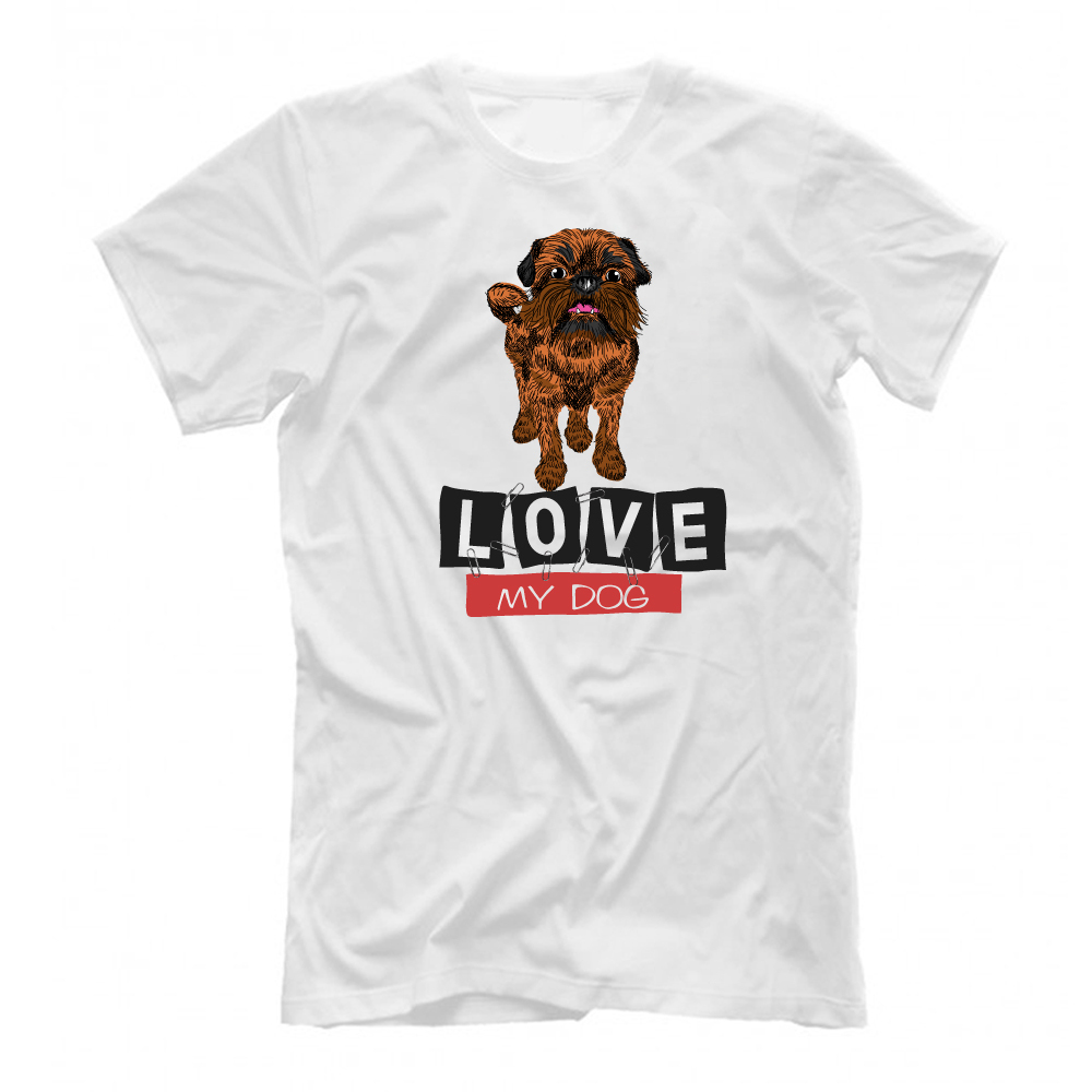 Футболка "Люблю своего Гриффона"