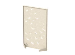 Перегородка с декором "Перелетные птицы" 120х40х140