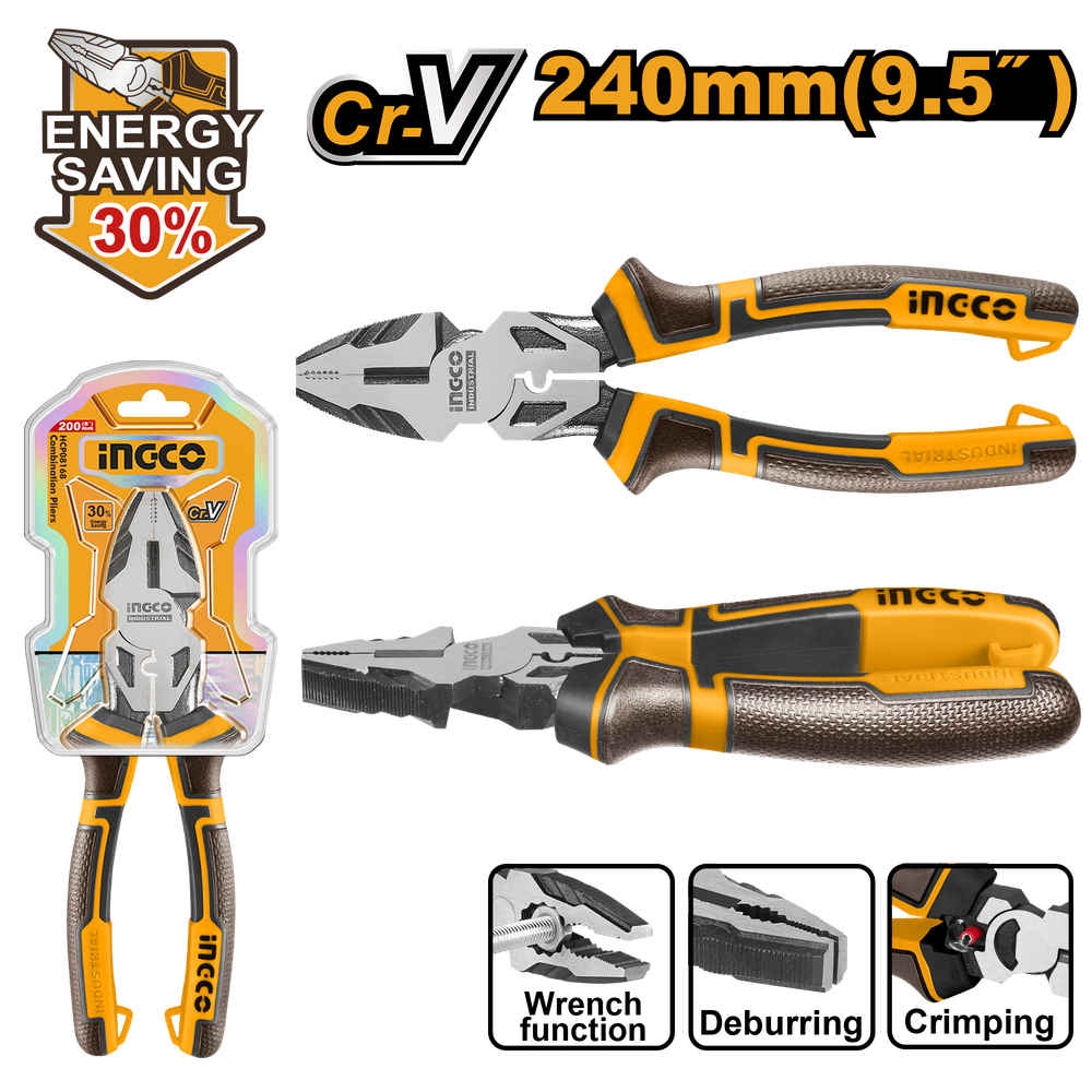 Плоскогубцы комбинированные 240 мм INDUSTRIAL