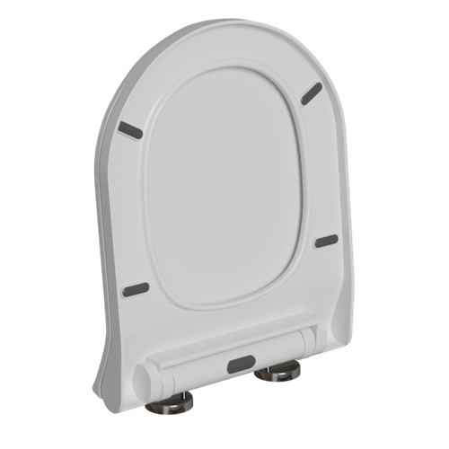 Сиденье для унитаза  WAVE ALEO дюропласт, микролифт, БЕЛЫЙ глянец NEW