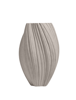 Кашпо TREEZ Effectory - Dune - Высокая Design-ваза - Белый песок