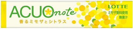 Жевательная резинка ACUO note "Ароматная мимоза и цитрусовые", Lotte, 21г