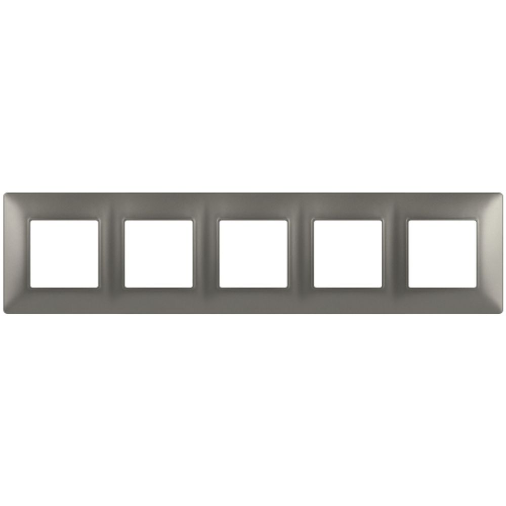 Рамка для розеток и выключателей ЭРА Elegance 14-5005-16 на 5 постов, титан