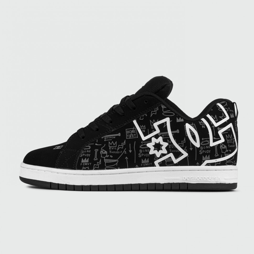кеды DC Shoes Court Graffik Basq Black / White