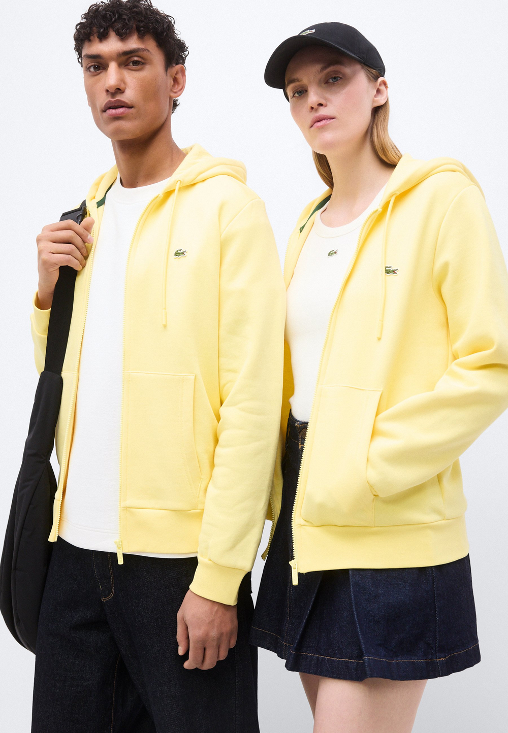 Lacoste Толстовка на молнии - Жёлтый