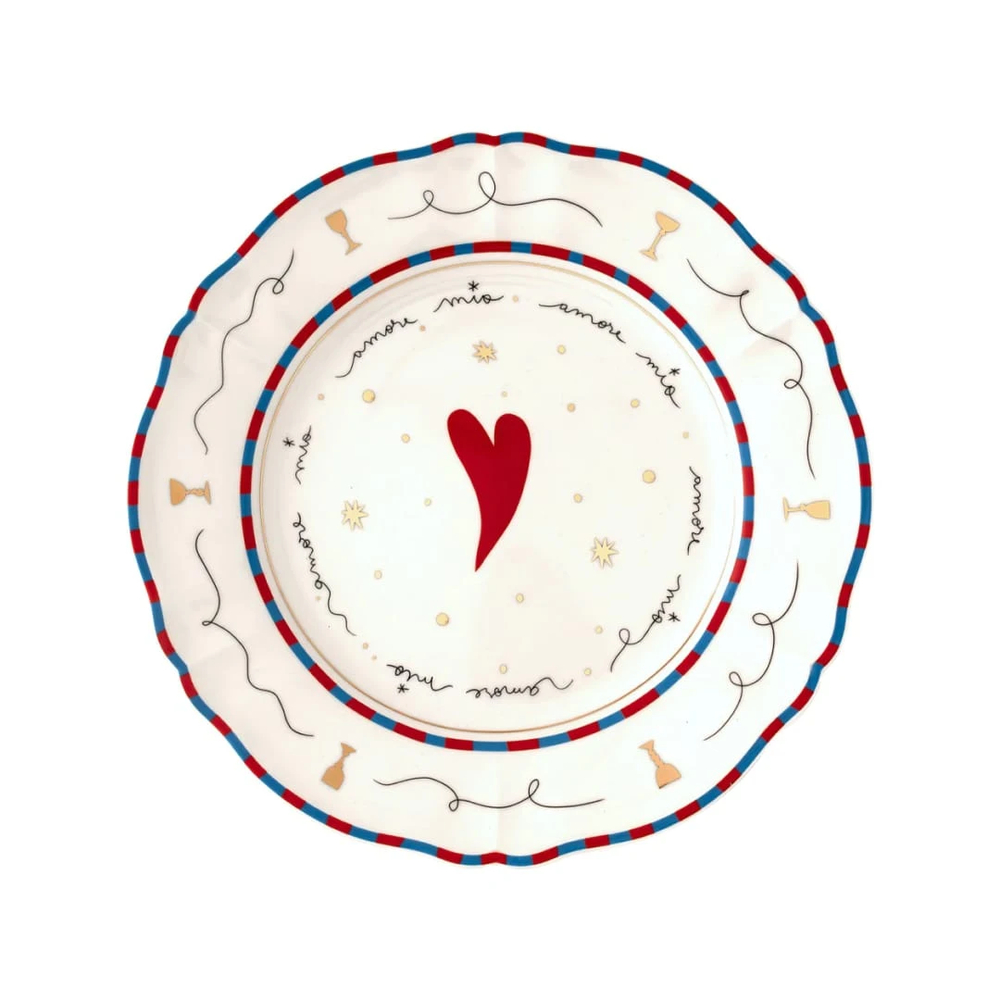 BITOSSI HOME Тарелка обеденная  Heart  26,5см