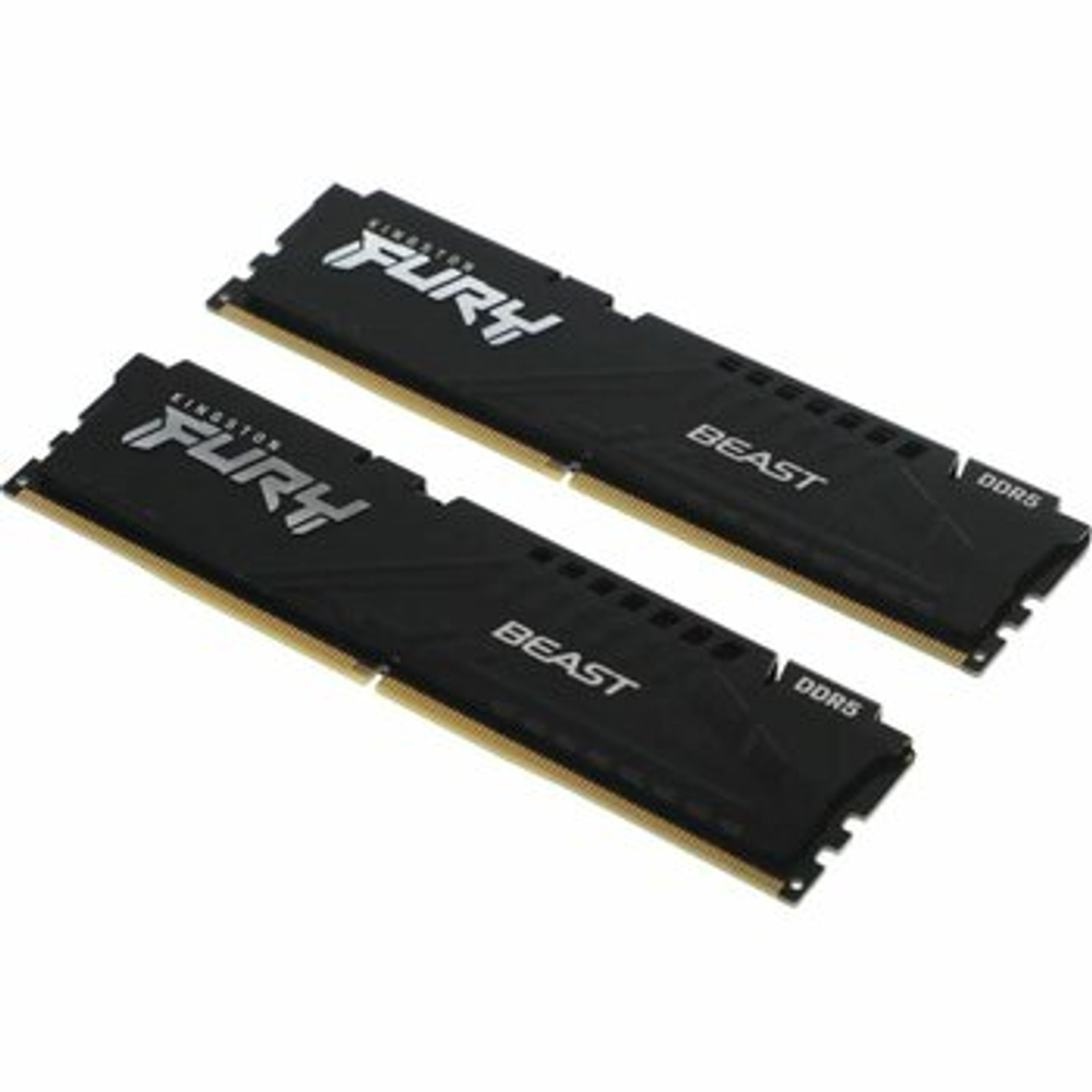 Оперативная память KINGSTON FURY Beast DDR5 16GB 5200MHz CL40 UDIMM KF552C40BBK2-16