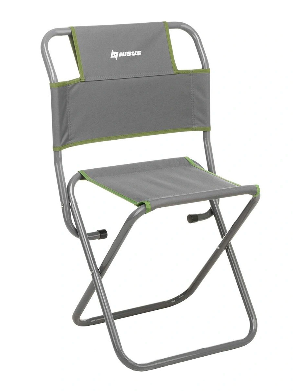 Стул туристический со спинкой Nisus СР-400.19с (ст.труба д19) Green (T-N-TC-400.19s-G)