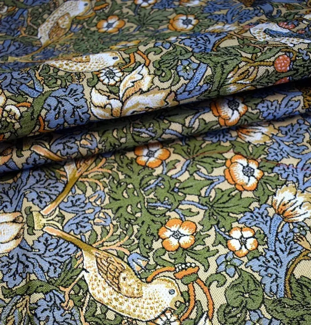 Гобеленовая ткань Воришки беж. 175 см