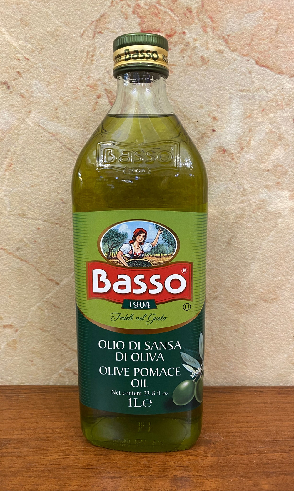 Оливковое масло BASSO Для жарки (Pomace) 1 л, Италия