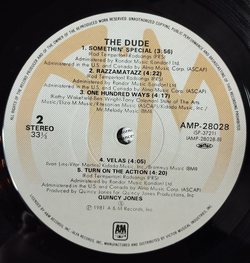 Винтажная виниловая пластинка LP Quincy Jones The Dude (Japan 1981) (Obi) Razzamatazz
