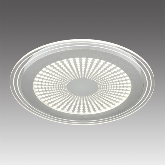 7739/80L MITRA LED SN 071 Светильник металл/акрил/белый/серебряный/прозрачный LED 80Вт 3000-6000К D480 IP20 пульт ДУ PROMISE