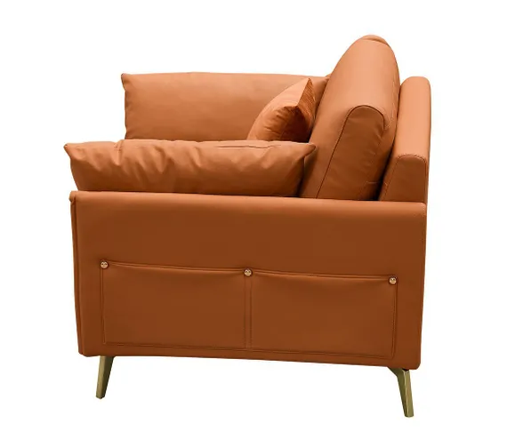 Кресло Lucca, натуральная кожа цвета Camel