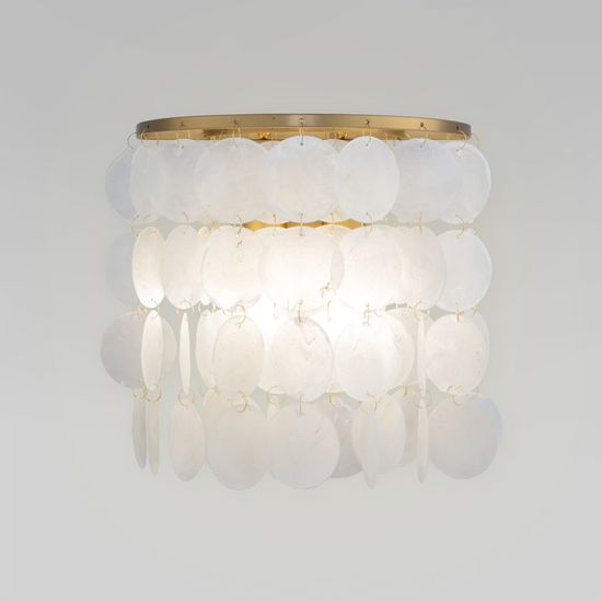 60084/2 / настенный светильник / латунь/перламутр