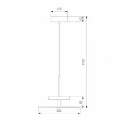Подвесной светильник Eurosvet Thasos 40342 LED черный