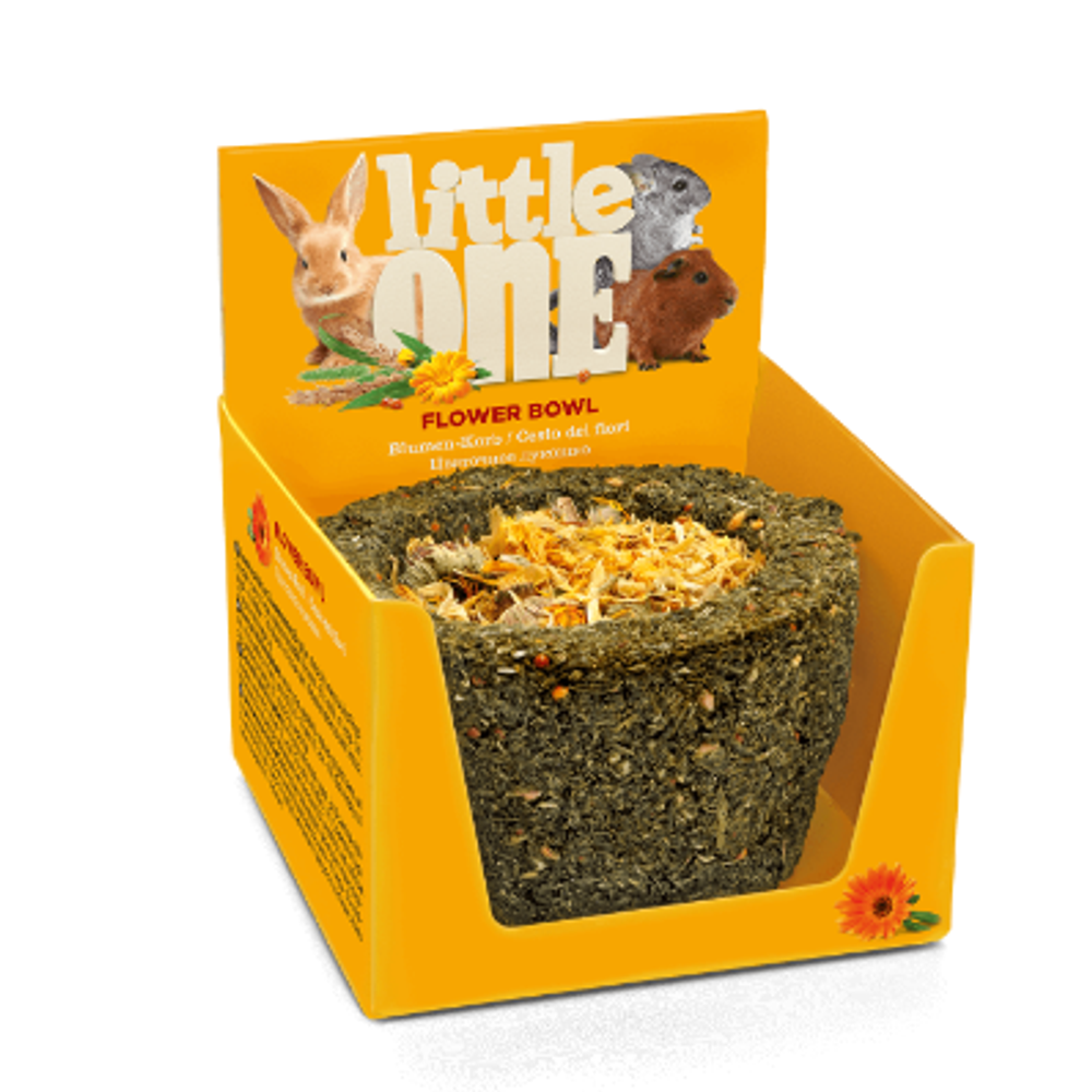 Little one лукошко лакомство для грызунов цветочное с календулой 120г
