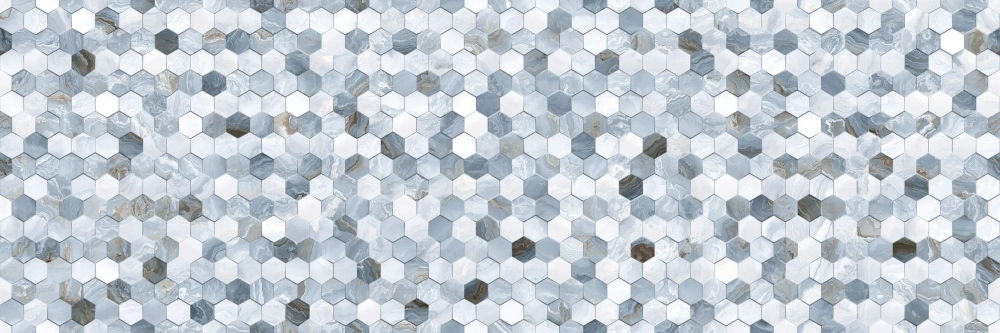 Керамическая Плитка Декор PRIMAVERA/IND Hypnose Aqua Decor 10 DG18-10 glossy 300х900х9,8