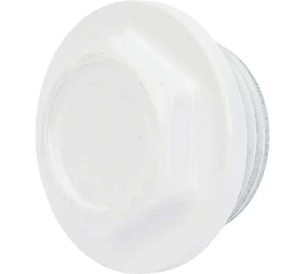 Заглушка для радиатора 1" левая белая