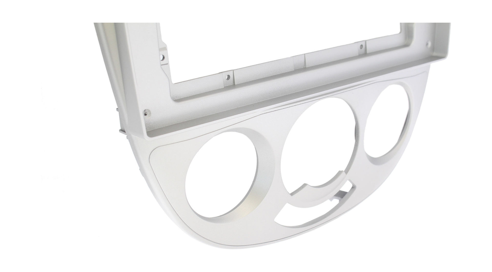 Комплект рамки с разъёмами 10" Chevrolet Lacetti седан, Daewoo/Ravon Gentra (серебро кондей) - Car-Smart 3013CON