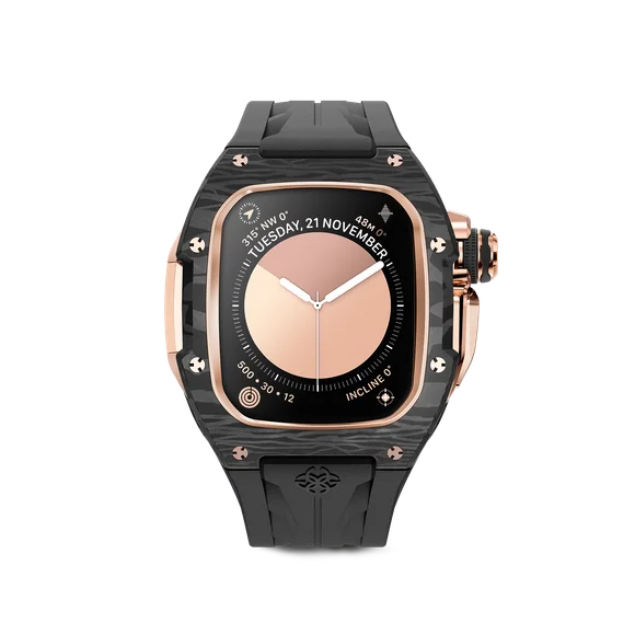 Корпус для Apple Watch RSCIII46 - Rose Gold Carbon