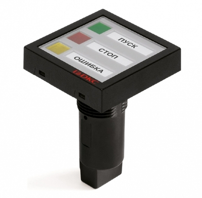 Мульти индикатор, винт. подкл., уст.размер 22/48, квад., три диода, 230В,