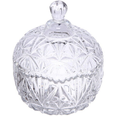 Сахарница стеклянная 250мл «Ажур» 9,5*13см калейдоскоп