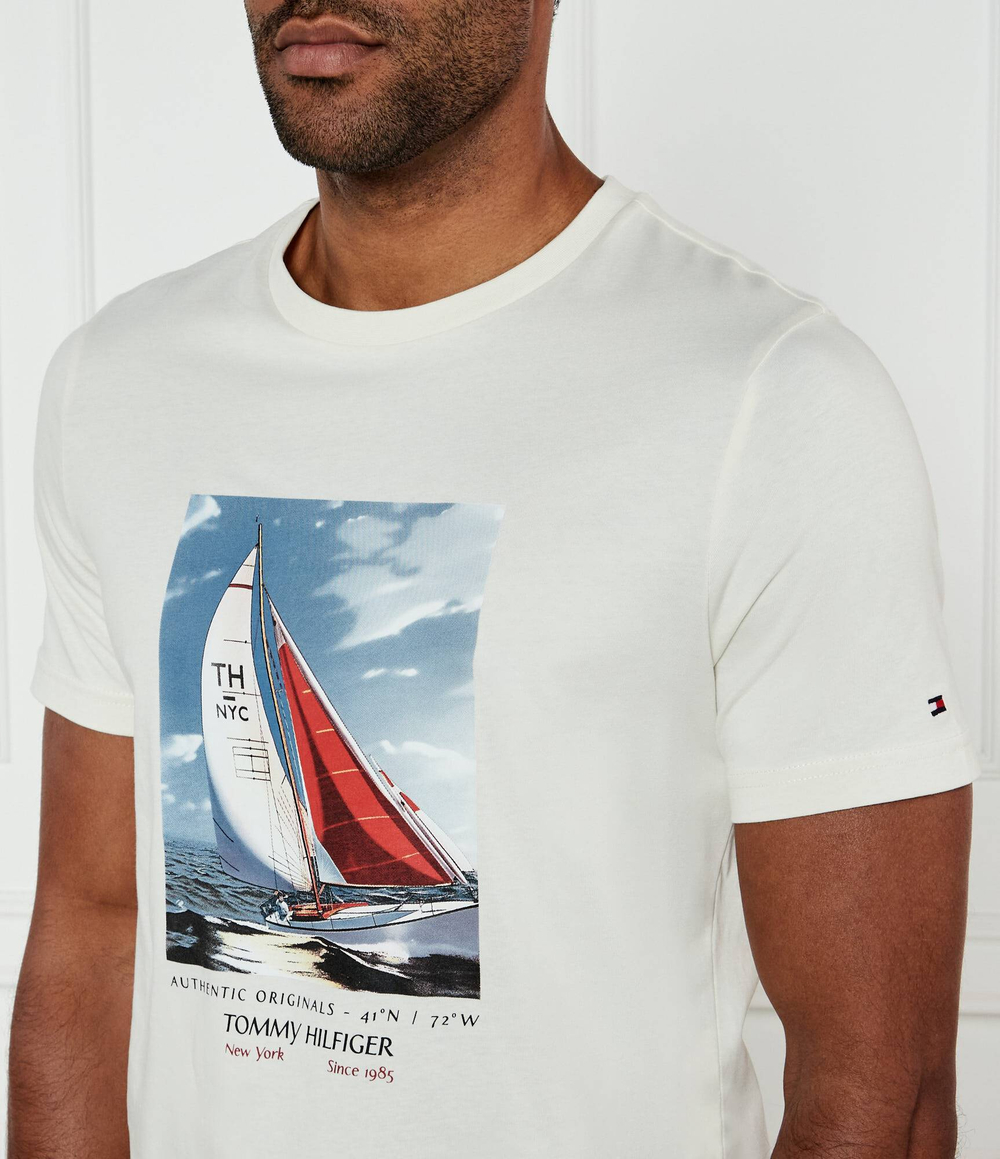 Футболка Tommy Hilfiger - экрю(MW0MW38615)