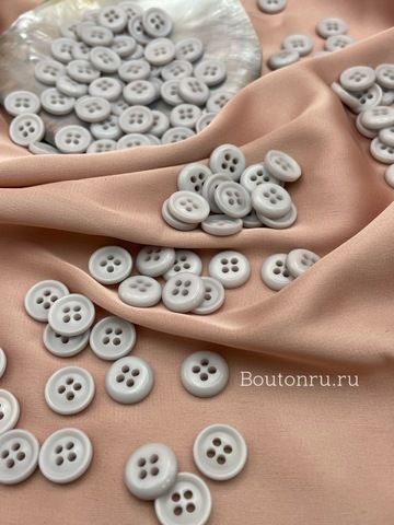 Пуговицы на прокол светло-серые