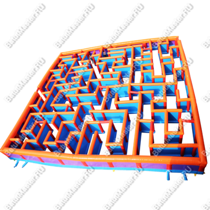 Надувной лабиринт «Иллюзия» размер 12*12*1.70 м