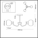5641/3C LN Люстра E27 220В IP20 COMFI