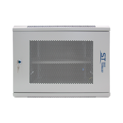 Шкаф телекоммуникационный настенный ST-NCP9U600 (СЕРЫЙ) С ПОЛКОЙ