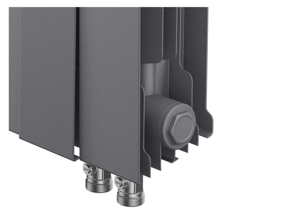 Радиатор Royal Thermo PianoForte 300 /Silver Satin - 8 секц. VDR