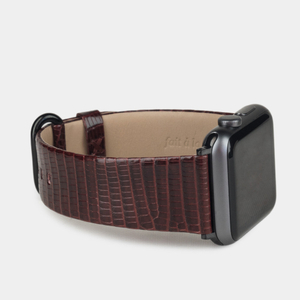 Ремешок кожаный для Apple Watch 42/44mm Classic бордового цвета