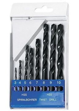 Набор сверл по металлу (8 шт; 3-10 мм; HSS) SPARTA цилиндрический хвостовик/ 723205