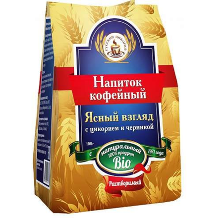 Напиток кофейный Ясный взгляд с цикорием и черникой 100 гр